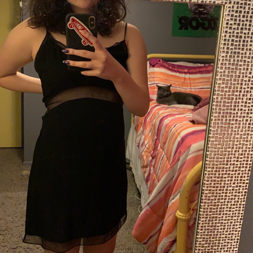 (SOLD) Urban Outfitters Black Slip Dress